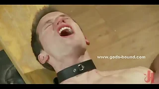 Careless pornstar master teaches twink slave