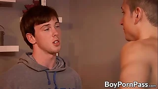 Adorable gay slut finally gets a firm dick in his gaping asshole